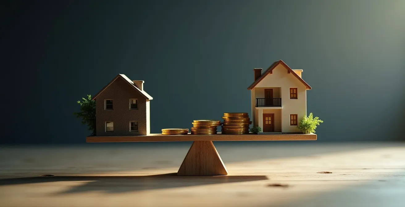 Gráfico comparativo mostrando períodos de amortización en Madrid y A Coruña con evolución de costes energéticos