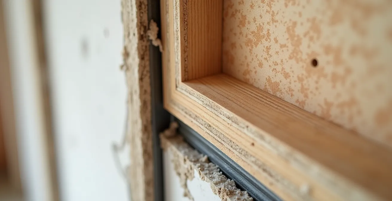 Sistema de refuerzo con tablero contrachapado entre montantes para TV en pared de pladur