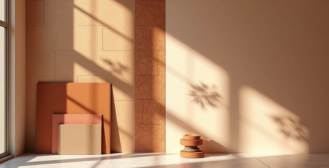 Vista 3D fotorrealista de salón moderno con distribución optimizada